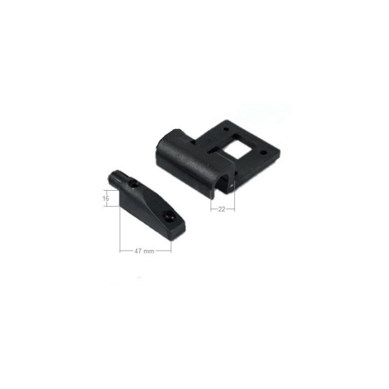 fixing hook and fixing end cap included with the fixing rail