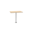 pack tablero de mesa de estratificado color abedul, pie de mesa 70cm, dos bases