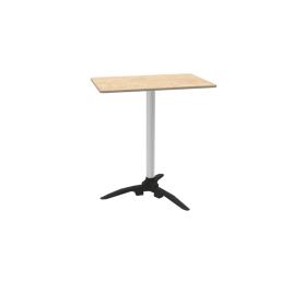 pack tablero de mesa estratificado abedul, pie de mesa 60cm, una base, un trípode