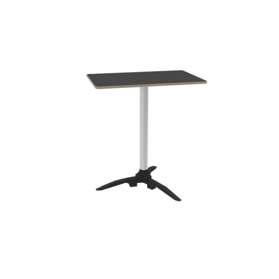 pack graphite grey laminate table top, 60cm table leg, one base, one tripod