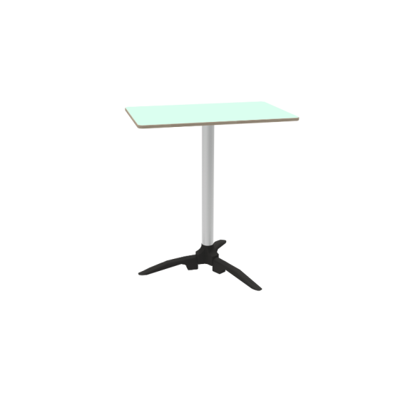 pack agave green laminate table top, 60cm table leg, one base, one tripod