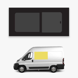 Front left sliding window...