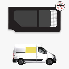 Schiebefenster vorne rechts mit integriertem Moskitonetz Master, Movano, NV400