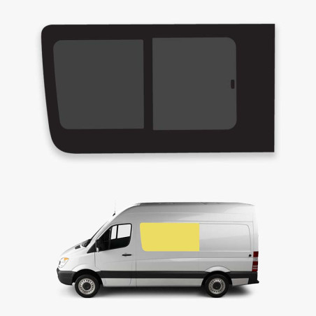 Front left sliding window...