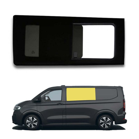 Front left sliding window...