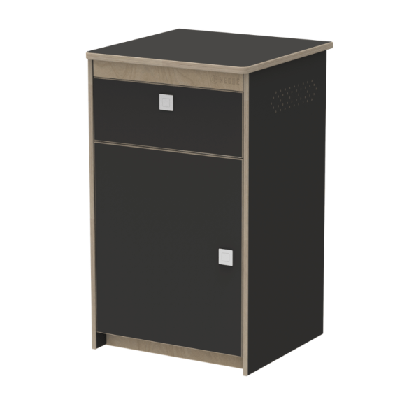 Uno 2 - Grey - Birch - Side view