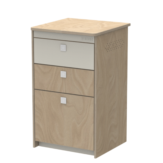 Uno 4 - Birch - White - Side