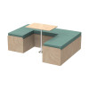 Bed bench module 140 cm - Utility vehicle conversion kit