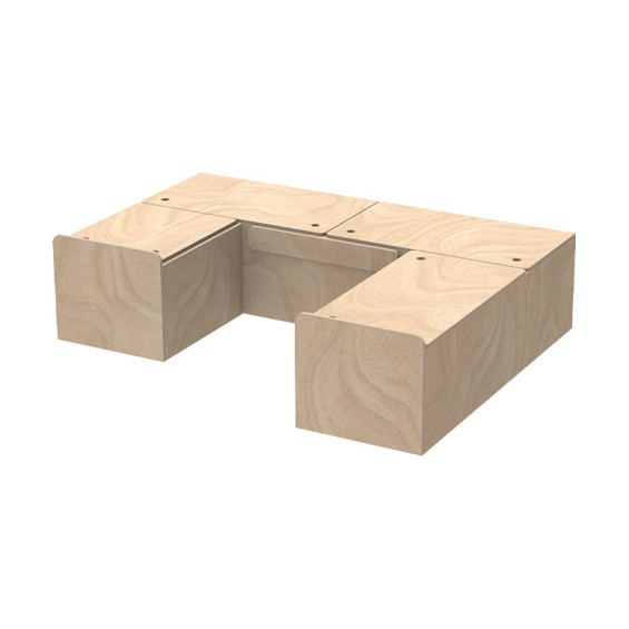 Wide storage chest bed for converted van