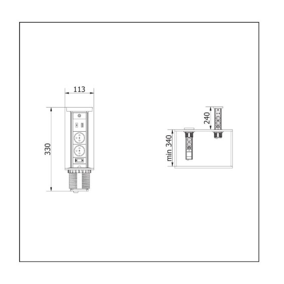 Retractable Multi-Socket -...
