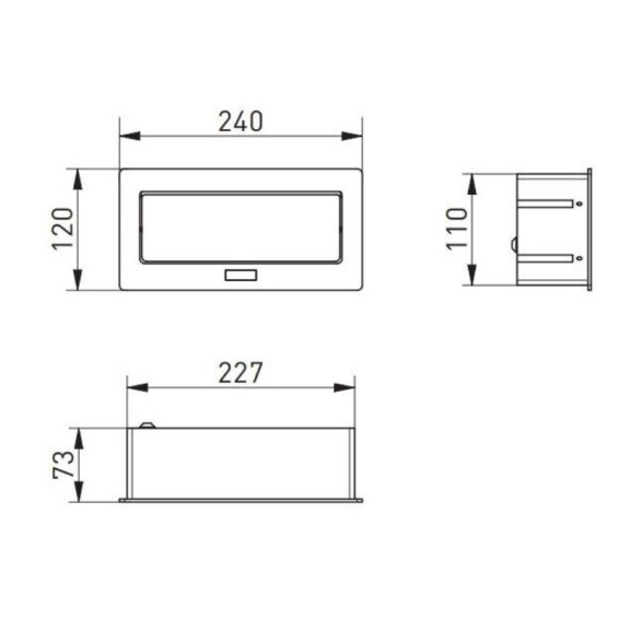 Block of 3 230V French...