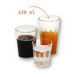 Verres en plastique long...