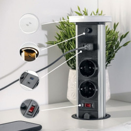 Retractable Multi-Socket -...