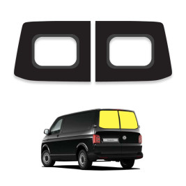 par de paneles de fibra de vidrio puertas batientes Volkswagen Transporter T5 de 2003 a 2015