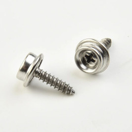Screw-on snap fastener for...