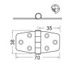 A slim hinge for van furniture