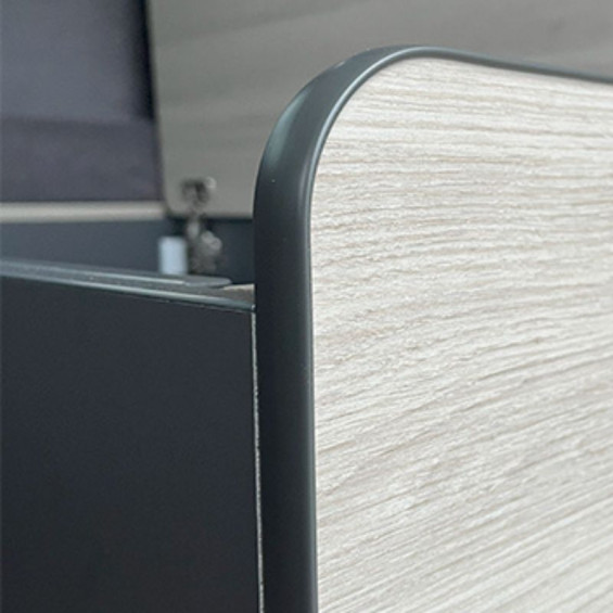T-finish profile with...