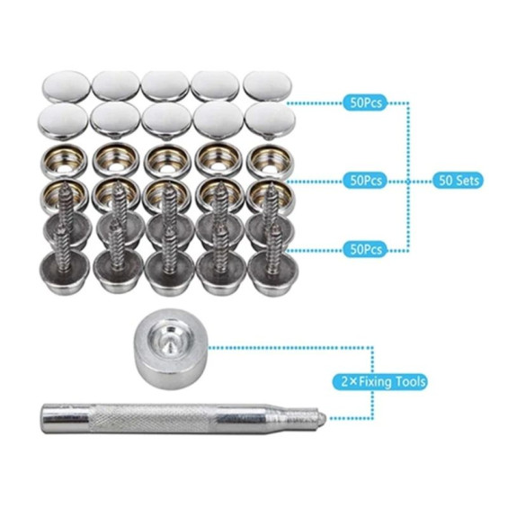 Kit de 50 boutons pression...