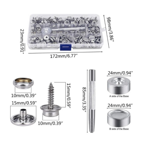 Kit de 50 boutons pression...