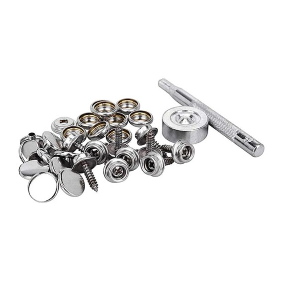 Master curtain screw-on push button