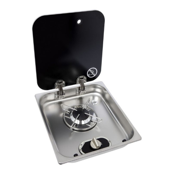 Small stainless steel hob lid 1 burner