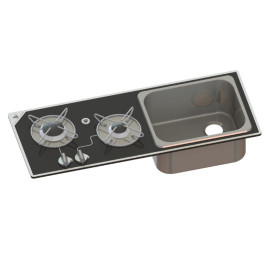combinado fregadero y placa de cocción furgoneta