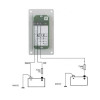 Voltmeter für Aufbaubatterie und Starterbatterie