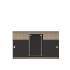 TRIO 4 - Base unit with 2 sliding doors, 1 removable fixed door - LONGBOARD