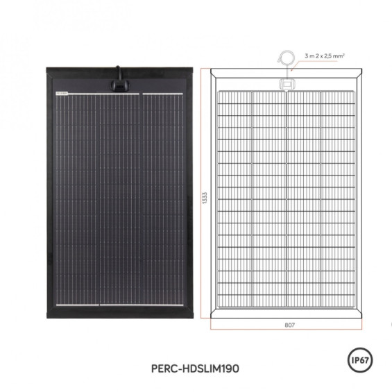 Pequeño panel solar para furgoneta