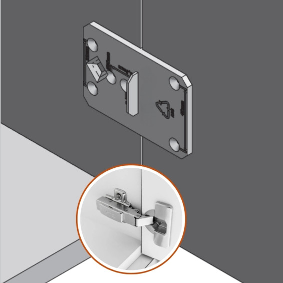 guide for recessing hinges