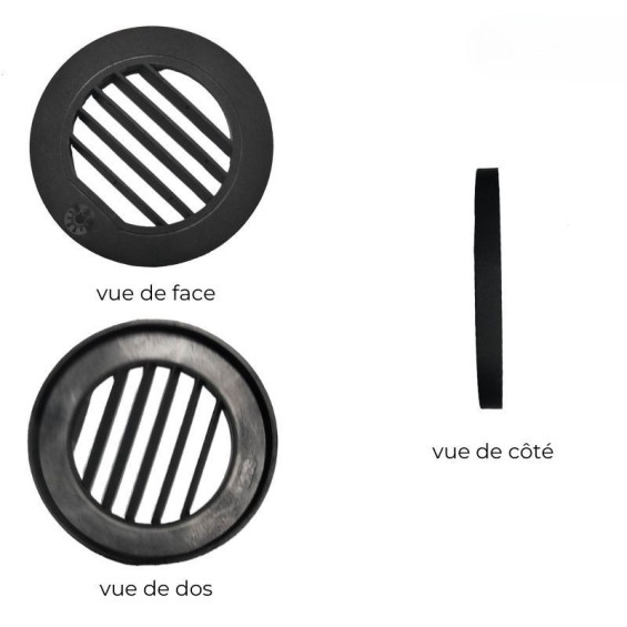 Boca de salida para ventilador