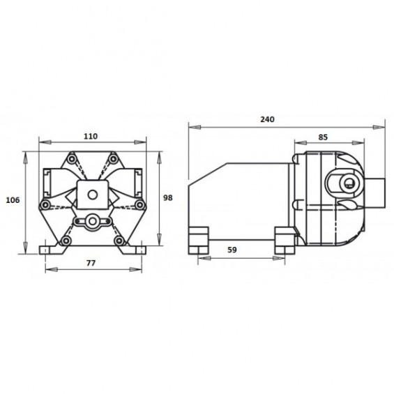 3-valve water pump