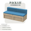Kammbett 120 cm mit Matratze