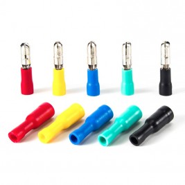 Male and female electrical connection terminals