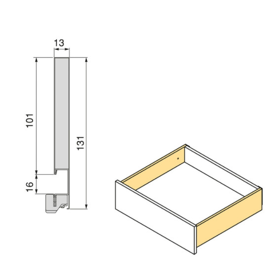 Push-and-Pull-Schublade für Van