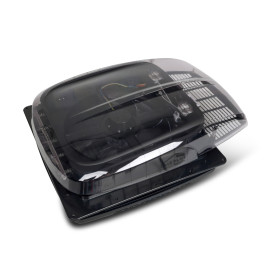 black ventilated roof vent for van