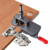 Drilling template for concealed hinges