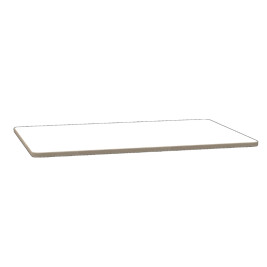 Longboard T133 Tischplatte aus Birkensperrholz mit Hochdruck-Schichtstoff in Cremeweiß