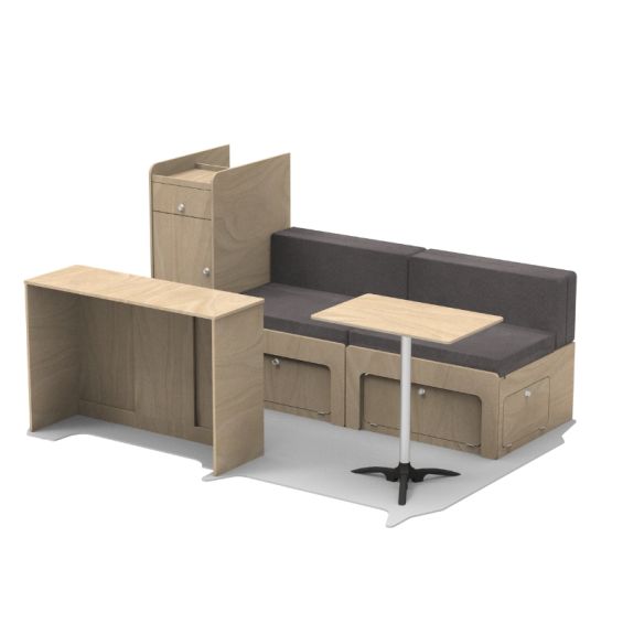 Komplettes Einbau-Kit PALM SPRINGS für Fahrzeug L1| Universal und abnehmbar