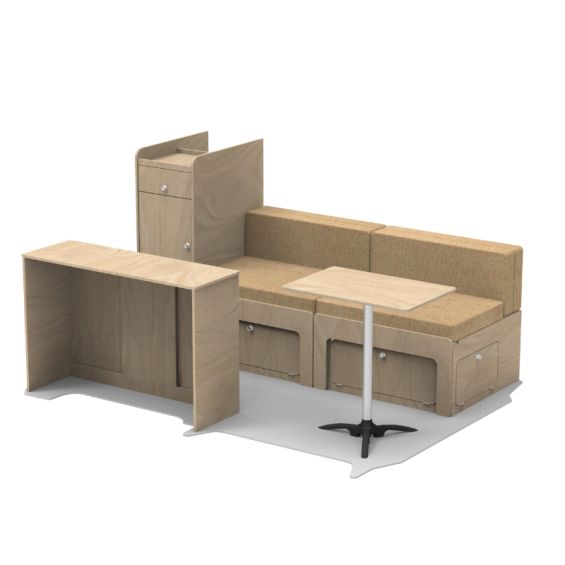 Komplettes Einbau-Kit PALM SPRINGS für Fahrzeug L1| Universal und abnehmbar