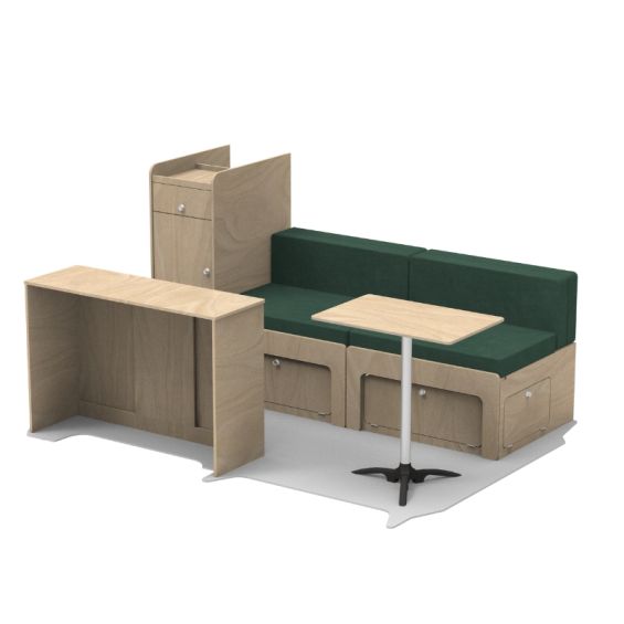 Komplettes Einbau-Kit PALM SPRINGS für Fahrzeug L1| Universal und abnehmbar