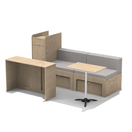 Komplettes Einbau-Kit PALM SPRINGS für Fahrzeug L1| Universal und abnehmbar