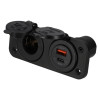 12V flush-mount socket
