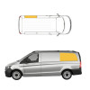 Grey blackout curtain for Mercedes Vito Compact with aluminium guide rails