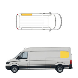 Blackout curtain for left rear window - VW Crafter Long L4H3 and L4H4 (From 2017)