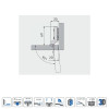 Dimensiones de la bisagra soft close para pared delgada