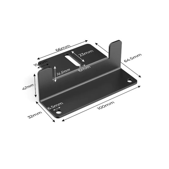 Abmessungen eines Montagefußes für Victron Solarpanel