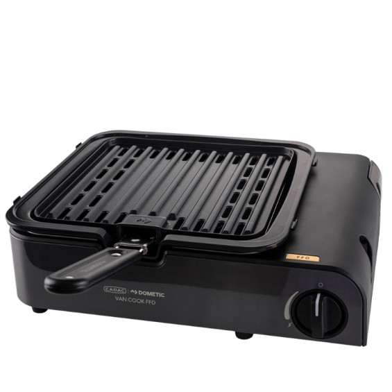 Hornillo de gas compacto van cook ideal para los pequeños espacios de cocina en furgoneta