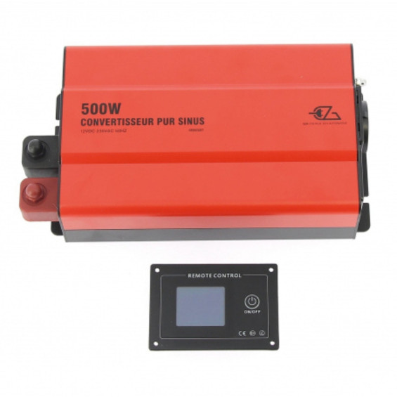 compact 500W voltage converter and LCD digital control box