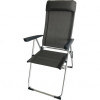 Klappbarer Campingstuhl Bayasun Eco Plus Textilene grau – 3/4-Ansicht